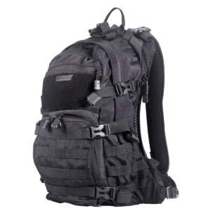 BP20 — Rucsac Modular Negru, 20 Litri. Proiectat pentru călătorii în aer liber sau navetă urbană.