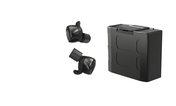 NE20 — Căști Bluetooth intraauriculare NE20, concepute pentru utilizare tactică și industrială.
