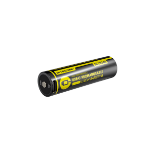 NL1834R USB-C — Acumulator Li-ion reîncărcabil 18650, de 3.400 mAh, cu încărcare USB-C.